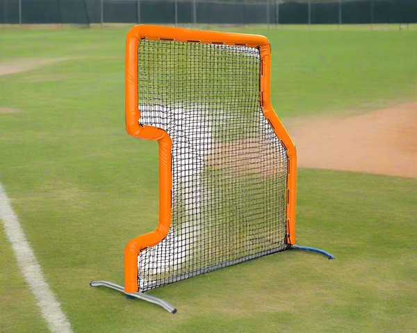 Bullet Baseball and Fastpitch L-Screen Combo (7' x 7') - Orange