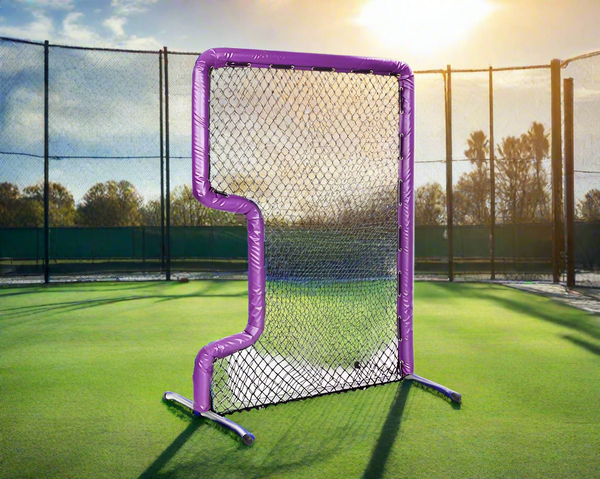 Bullet Front Toss L-Screen (7' x 5') - Purple