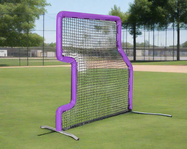 Bullet Baseball and Fastpitch L-Screen Combo (7' x 7') - Purple