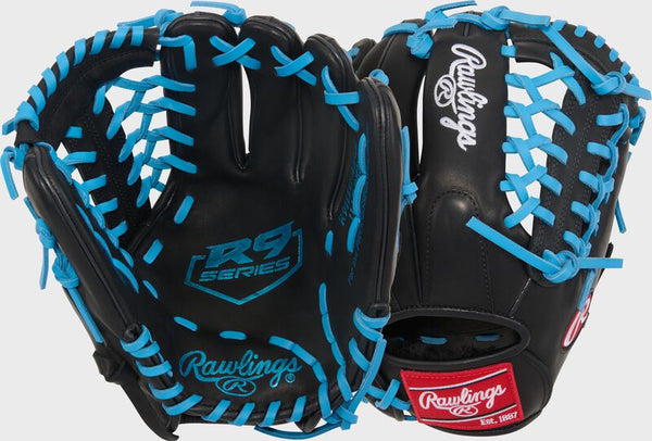 Rawlings R9 Contour Fit 11.5" R9115U-4BCB Baseball Gloves