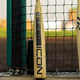 2025 Rawlings ICON™ -3 BBCOR Baseball Bat in the dugout