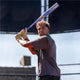 Player hitting with the 2027 Rawlings Icon The Chosen One™ -3 BBCOR Baseball Bat