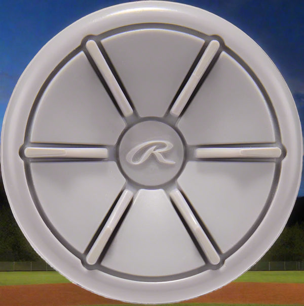 End cap on the 2025 Rawlings Mantra™ Reverse -10 Fastpitch Bat