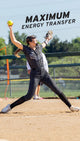 Pitcher using the Ringor® Pro 2 Women's Metal Fastpitch Cleat - White in a game