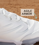Close-up of the top of the Ringor® Pro 2 Women's Metal Fastpitch Cleat - White