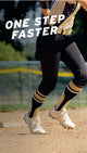 Player running in the Ringor® Pro 2 Women's Metal Fastpitch Cleat - White