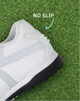 Close-up of the heel of the Ringor® Pro 2 Women's Fastpitch Turf Shoe - White