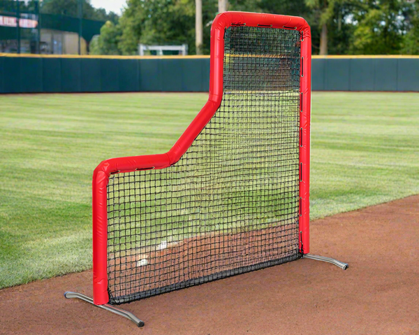Bullet Baseball L-Screen (7' x 7') - Red