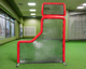 Bullet L-Screen with Overhead Protector (7' x 7') - Red
