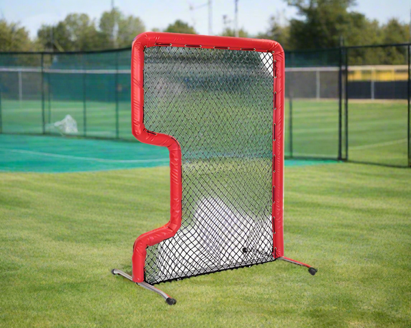 Bullet Front Toss L-Screen (7' x 5') - Red