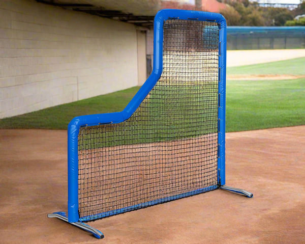 Bullet Baseball L-Screen (7' x 7') - Royal