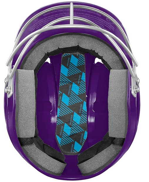 Inside of the Easton Alpha T-Ball Batting Helmet with Mask - Purple