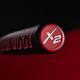 Close-up of the end cap on the Marucci CatX2 Composite -10 USSSA Junior Big Barrel Baseball Bat