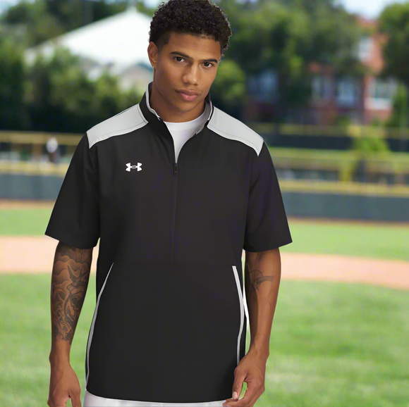 Under Armour Motivate 3.0 Men's Short Sleeve Pullover - Black/Gray