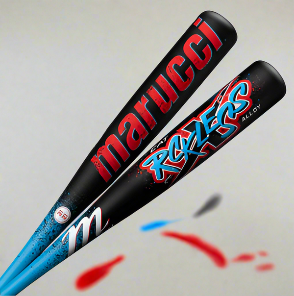 Close-up of the barrel on the 2026 Marucci CATX RCKLESS -10 Senior League USSSA Big Barrel Baseball Bat