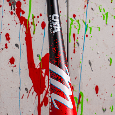 Close-up of the USA certification stamp on the 2026 Marucci CATX RCKLESS -11 USA Tee Ball Bat