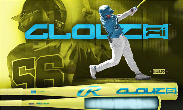 Player swinging the 2026 Rawlings Clout Ai™ -3 BBCOR Baseball Bat