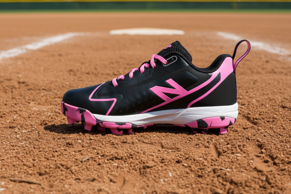 New Balance Youth Romero Duo Molded Cleat - Black/Pink