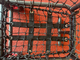 View of the bungee net savers at the bottom of the Pro Ball Cart