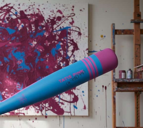 Close-up of the barrel of the Victus Vibe Crayon Tatis Junior Big Barrel USSSA -10 Baseball Bat