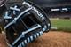 Close-up of the web on the Nokona S1 Edge All American™ 10.5" I-Web Youth Baseball Glove
