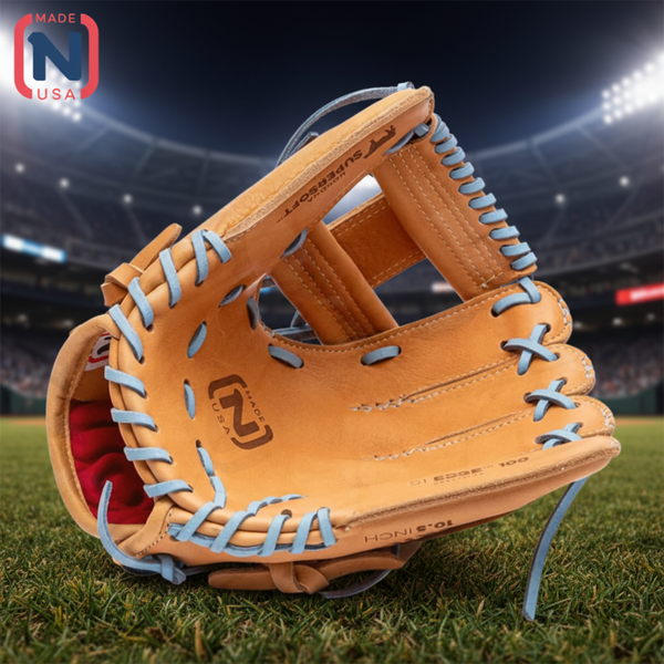 Nokona S1 Edge All American™ 10.5" I-Web Youth Baseball Glove - Tan/Columbia