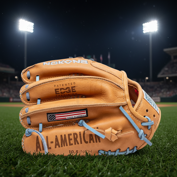 Nokona S1 Edge All American™ 10.5" I-Web Youth Baseball Glove - Tan/Columbia