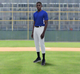 Player modeling the adult Marucci EXCEL "Tweener" Baseball Pant - White