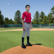 Player modeling the youth Marucci EXCEL "Tweener" Baseball Pant - Gray