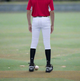 Player modeling the youth Marucci EXCEL "Tweener" Baseball Pant - 