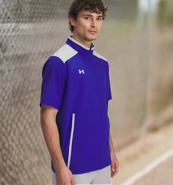 Under Armour Motivate 3.0 Men's Short Sleeve Pullover - Royal/Gray