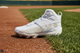 Under Armour Youth Harper 10 RM Jr. Baseball Cleats - White/Stone