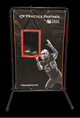 Football side of the Practice Partner™ Dual Sport Canvas Catcher