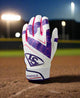 Louisville Slugger Genuine 2.0 Youth Batting Glove - Purple/Pink