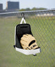 Helmet and glove cubby on the Evoshield Recruit Backpack