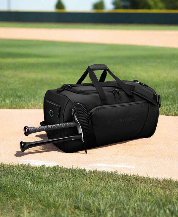 Bat sleeves on the Evoshield Tone Set Players Duffel Bag