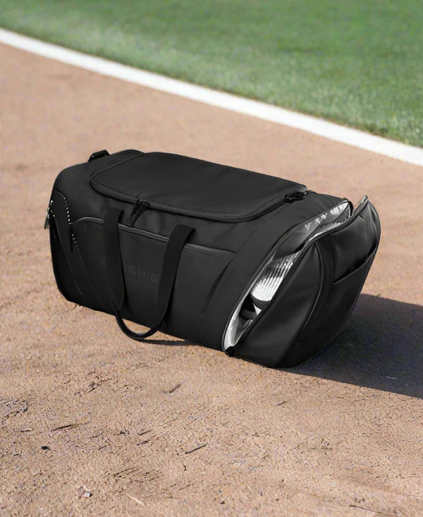 Shoe compartment of the Evoshield Tone Set Players Duffel Bag