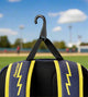 Close-up of the fence hook on the Louisville Slugger Savannah Bananas Powerized™ Stick Pack