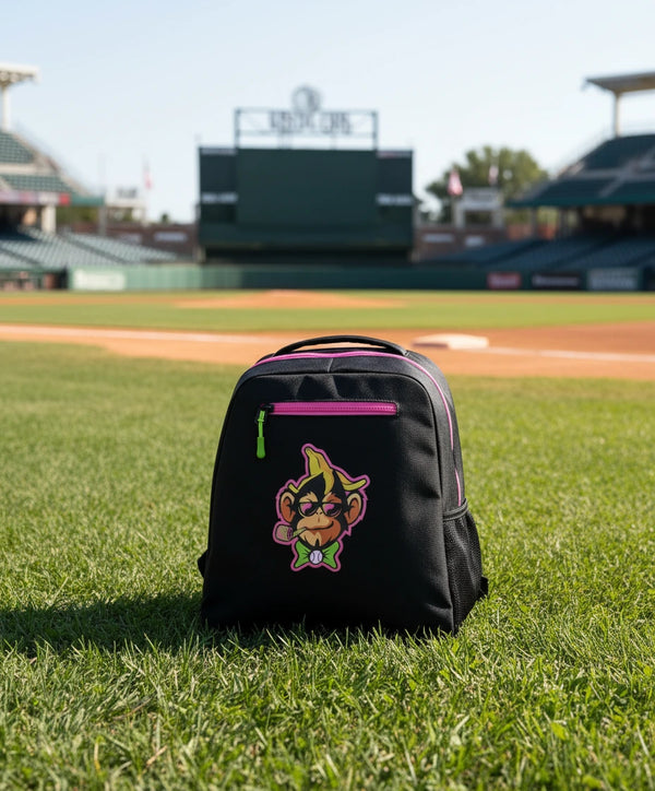 Close-up of the accessories zipper pouch on the Louisville Slugger Party Animals Powerized™ Stick Pack