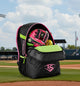 View of the large compartment inside the Louisville Slugger Party Animals Powerized™ Stick Pack
