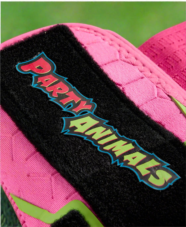 Close-up of the logo on the Evoshield X-SRZ™ Party Animals Sliding Mitt 2.0