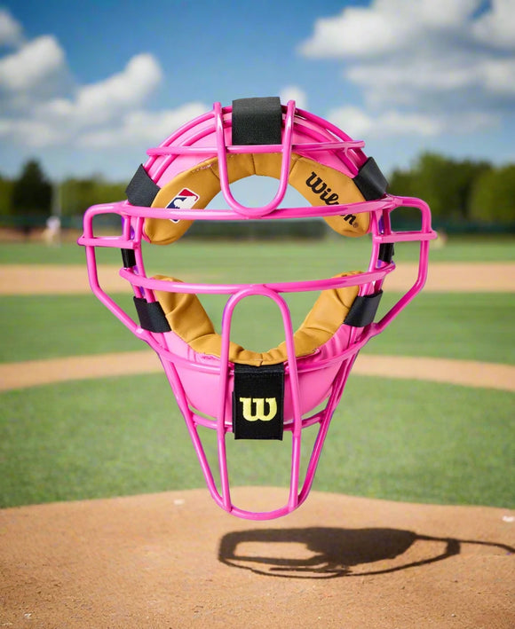 Wilson Specialty Dyna-Lite™ Aluminum Umpire Face Mask - Pink