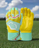 Evoshield Carbyne Batting Glove with Strap - Yellow/Seafoam/Red