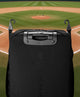 View of the fence hooks on the Evoshield Takeover Utility Wheeled Bag - Black