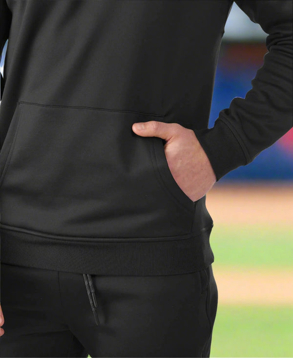 Close-up of the pocket on the Evoshield Men's 365 Fleece Hoodie