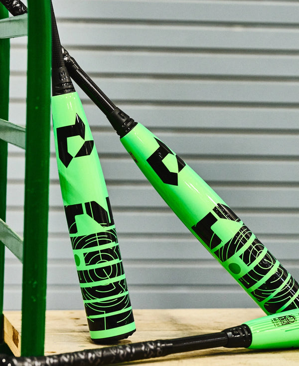 2026 DeMarini Zen USSSA Baseball Bats on a cart