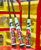 2026 DeMarini The Goods™ -10 USSSA Baseball Bats resting on a cart