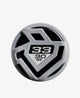 Close-up of the knob on the 2027 DeMarini Omega -3 BBCOR Baseball Bat