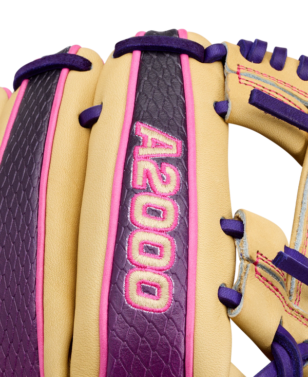 Close-up of the logo on the Wilson 2027 A2000® 1720SS 11.5" Baseball Glove