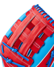 Close-up of the web on the Wilson 2027 Pete Crow-Armstrong A2000® PCA4 GM 12.5" Baseball Glove